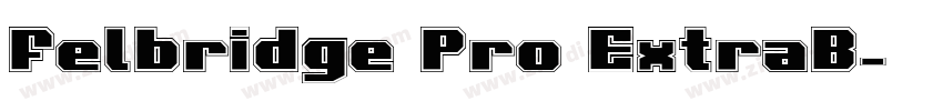 Felbridge Pro ExtraB字体转换